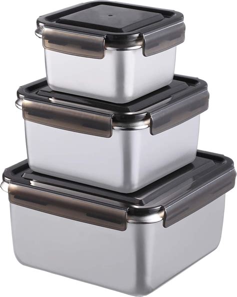 metal food storage boxes|metal containers for food storage.